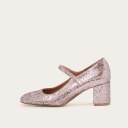 Dora High Heels, pink glitter